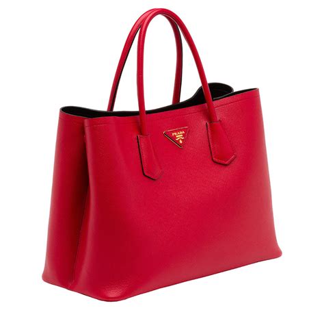 prada handbag black and red|prada saffiano cuir double bag.